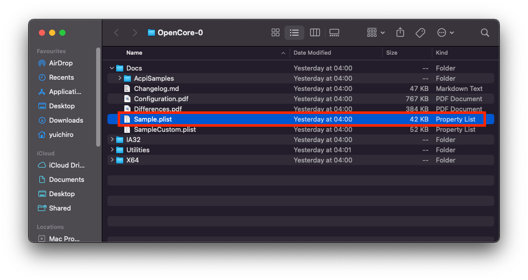 config.plist 设置 OpenCore安装指南