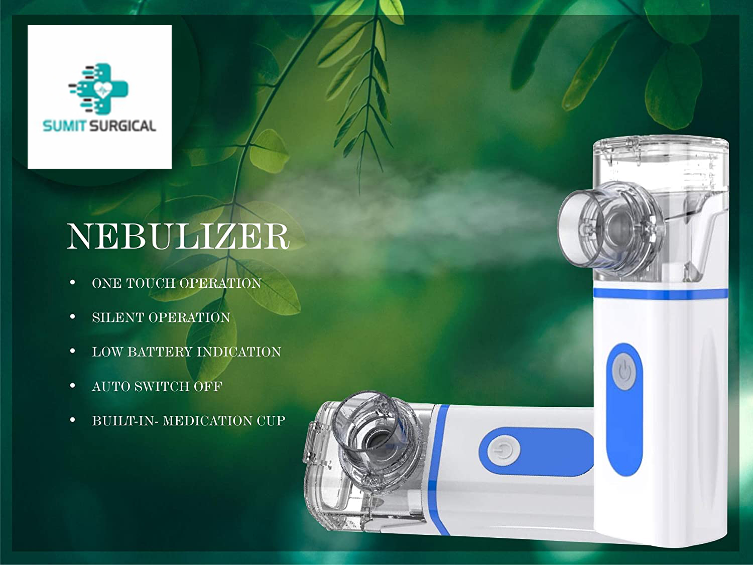 Sumit Surgical All In 1 Portable Ultrasonic Nebulization Steamer
