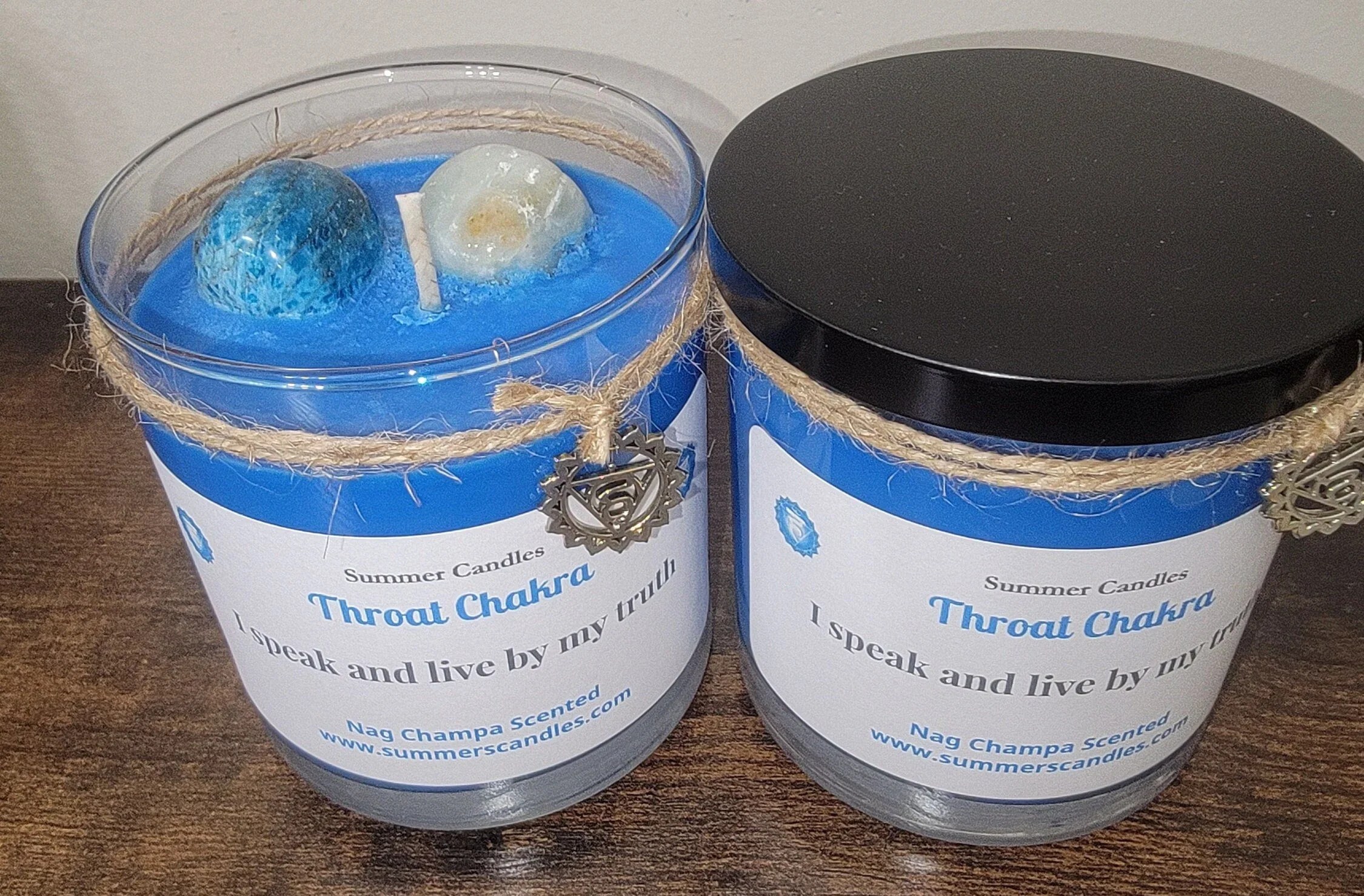 Throat Chakra Scented Candles Summers Candles