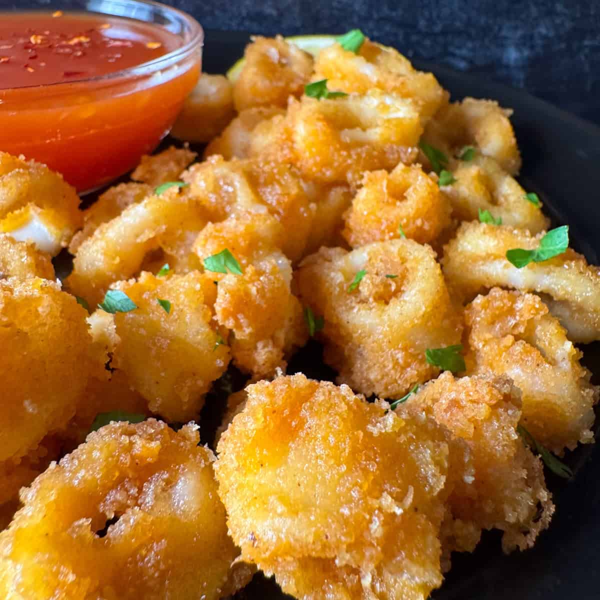 Air Fryer Calamari Crispy Squid Rings Recipe • Summer Yule Nutrition