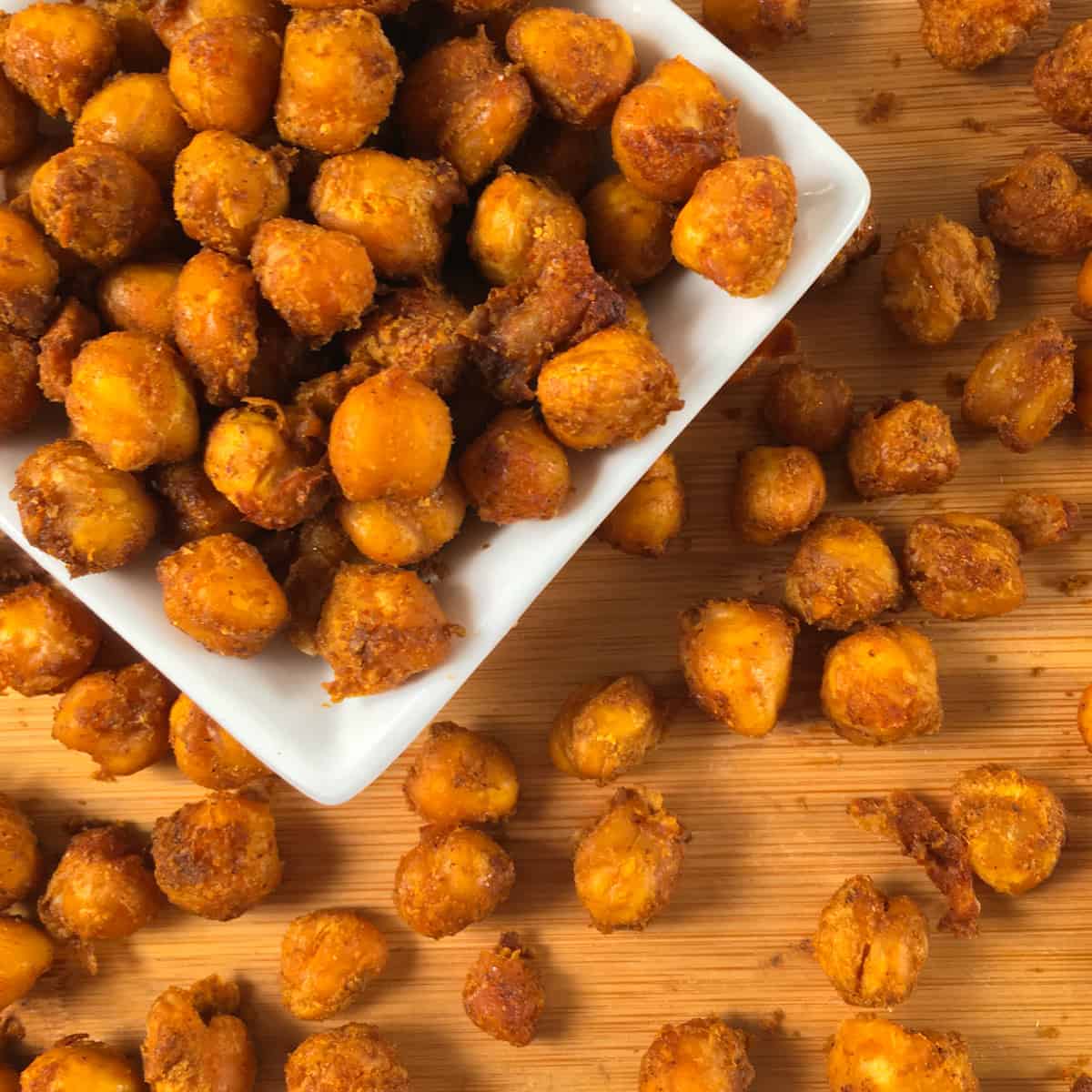 Roasted Garbanzo Beans Recipe (Air Fryer Chickpeas Snacks)