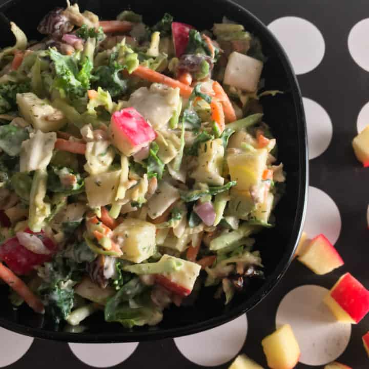 Kale Apple Slaw (Mann's Power Blend Recipe)