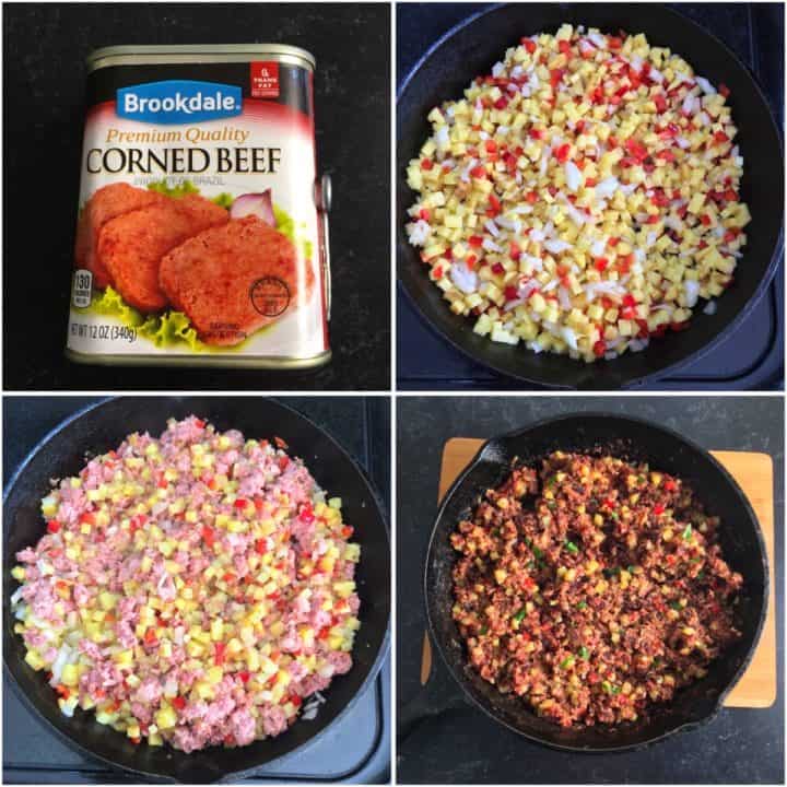 How to Cook Canned Corned Beef Hash Recipe (Air Fryer or Skillet!)