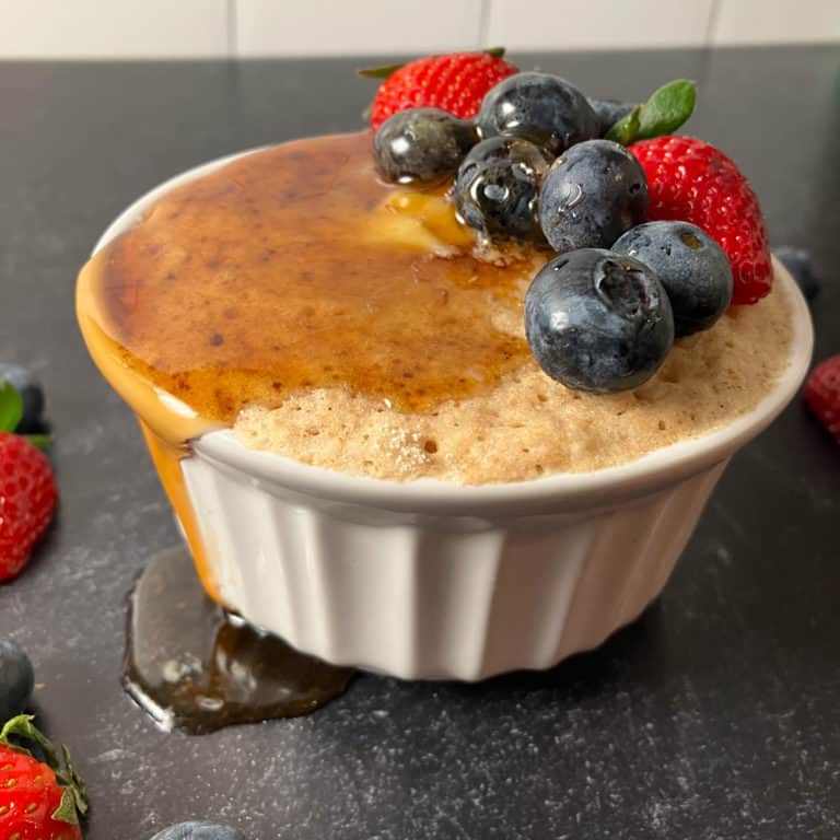 Protein Pancake in a Mug (Kodiak Cakes Mug Cake) • Summer Yule