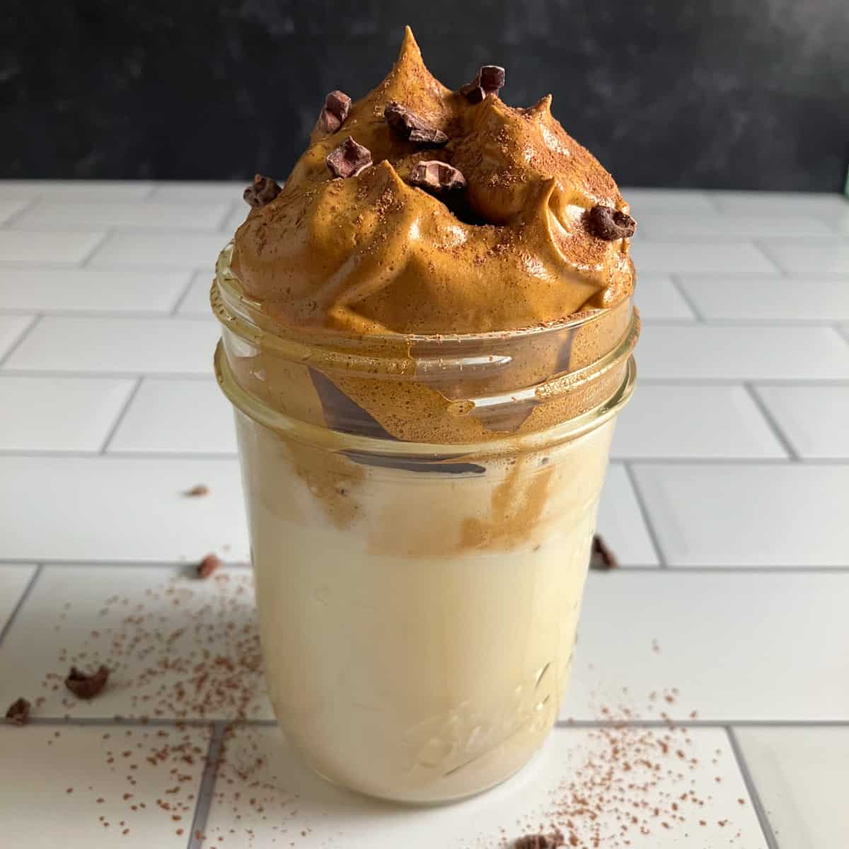 Dalgona Coffee without Sugar (Whipped Coffee without Sugar)