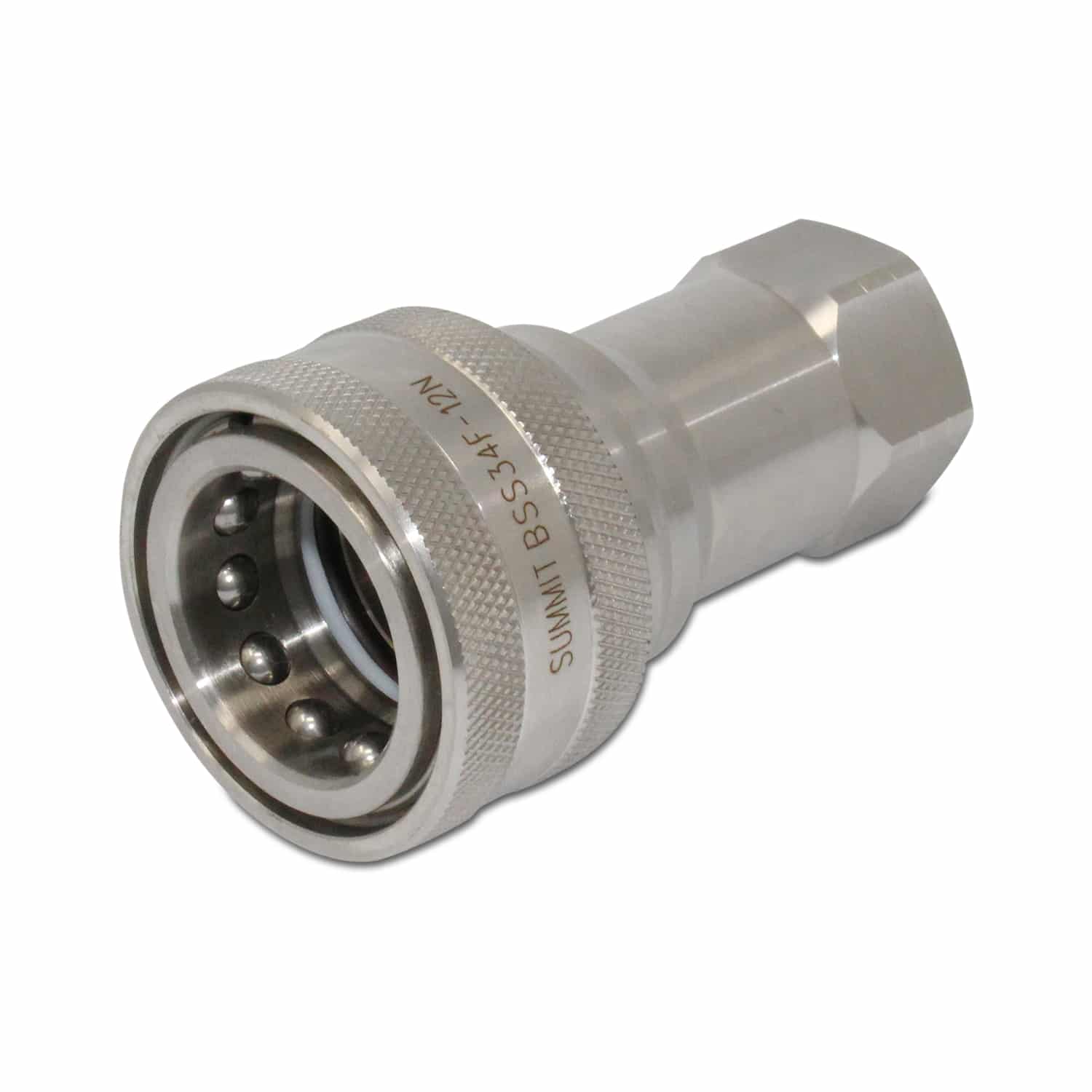 3/4″ NPT ISO 7241B Stainless Steel Quick Disconnect Hydraulic Coupler Set