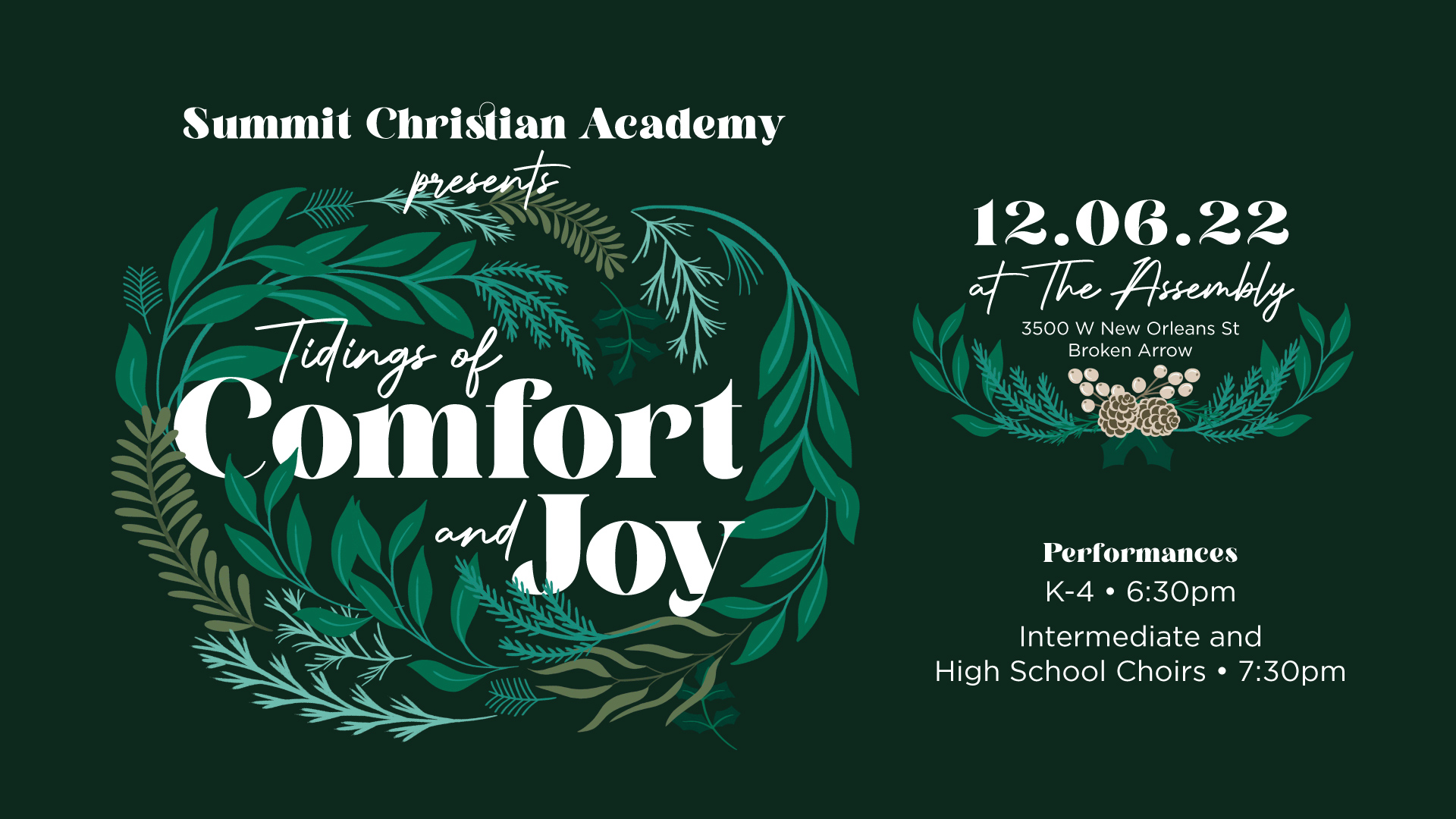 2022 Christmas Concerts Summit Christian Academy