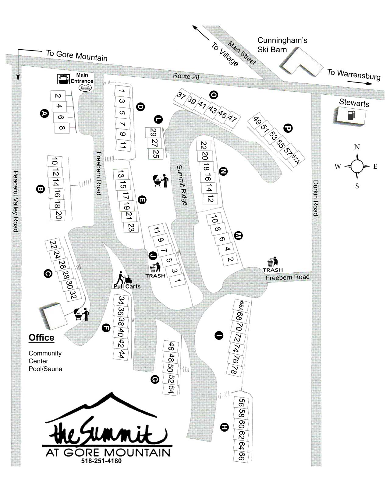 Summit at Gore Site Map The Summit at Gore Mountain
