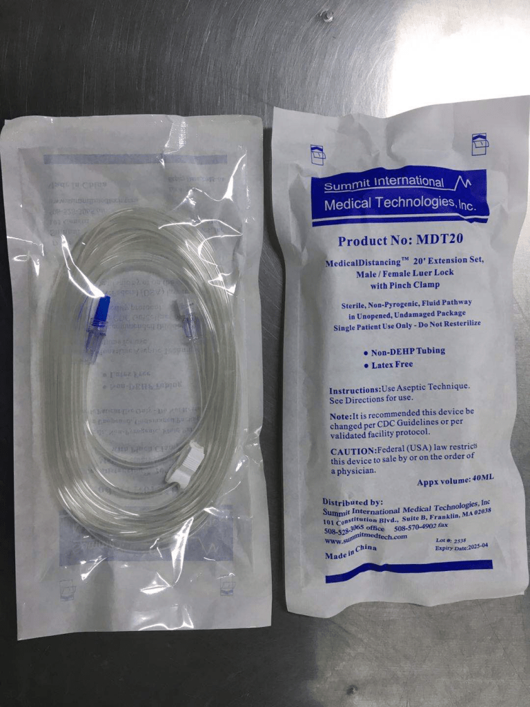 Summit Medical’s Medical Distancing 20’ Extension Sets Summit
