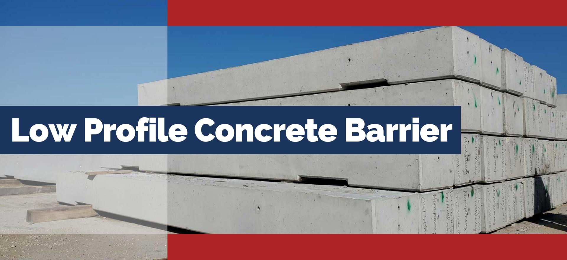 Low Profile Concrete Barrier Summit Precast Concrete, LP