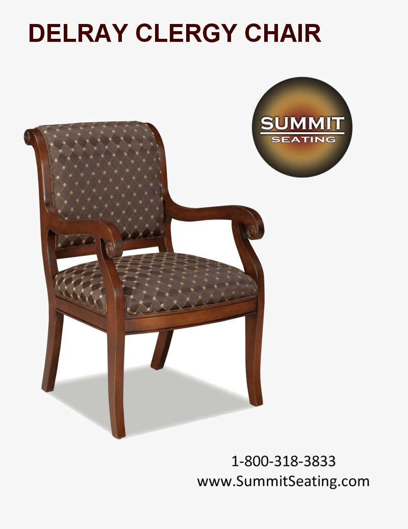 DELRAY CLERGY CHAIR Summit Seating For Church Pulpits, Pews, Clergy