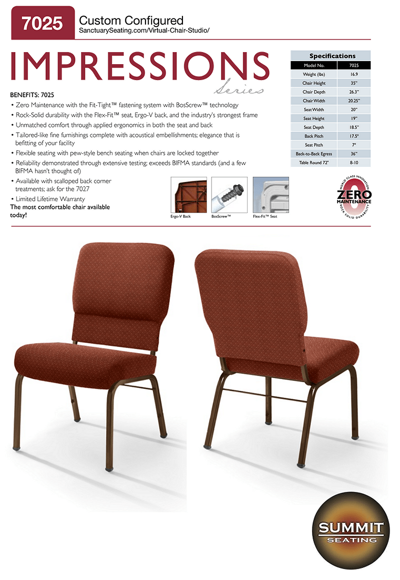 7025ImpressionSheet Summit Seating For Church Pulpits, Pews, Clergy