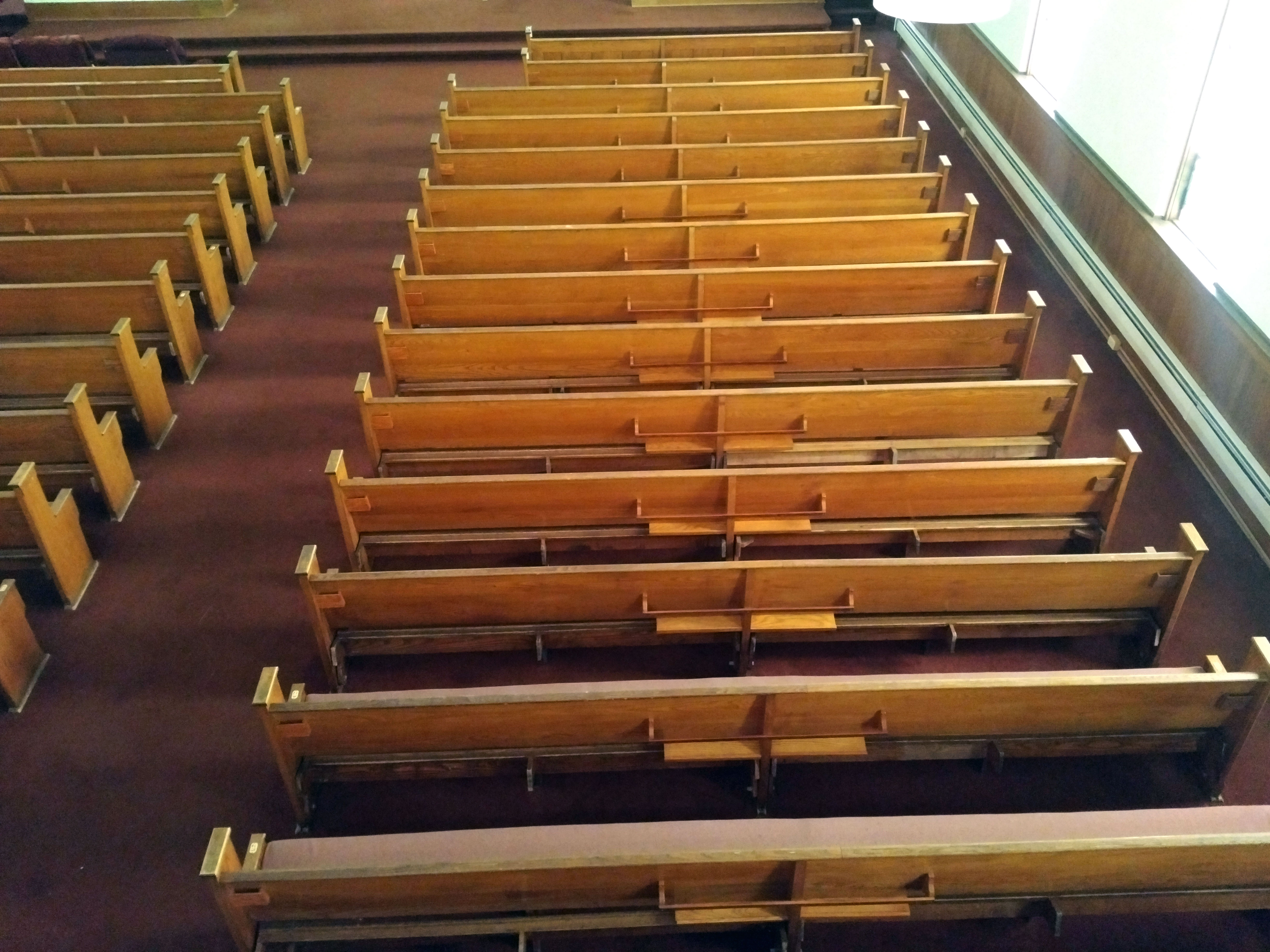 Used Pews for Sale by a church. Free Listings Summit Seating For
