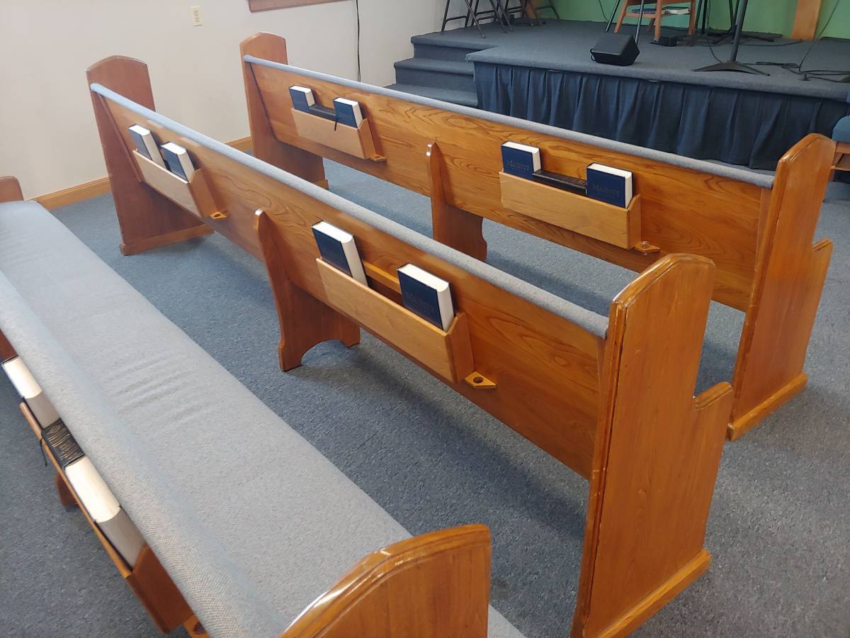 Used Pews for Sale by a church. Free Listings Summit Seating For