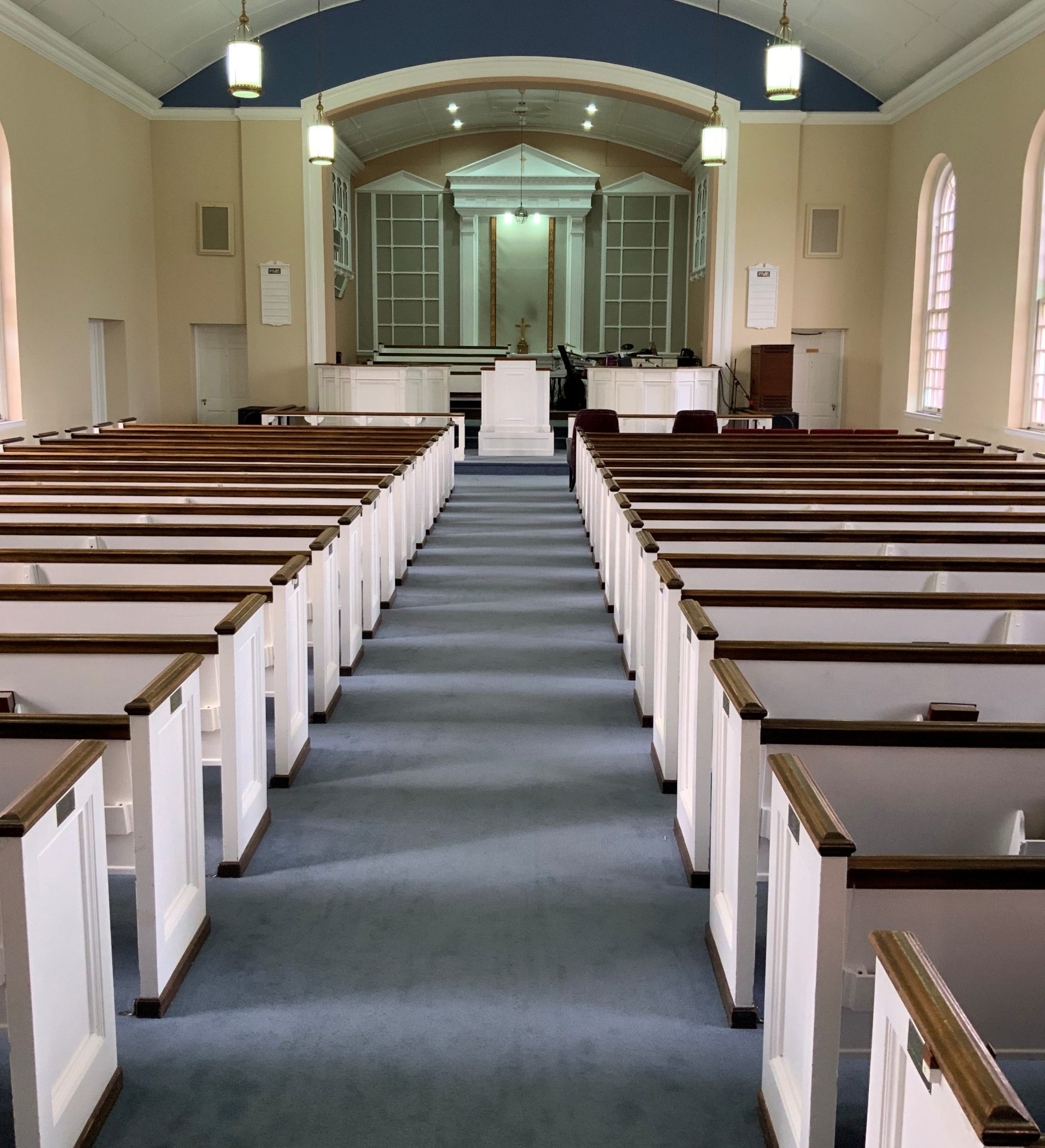 Used Pews for Sale by a church. Free Listings Summit Seating For