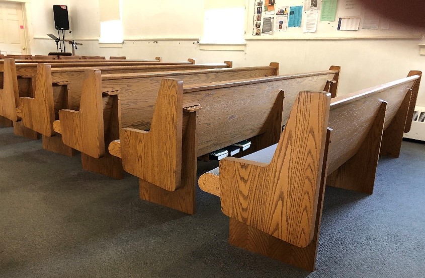 Used Pews for Sale by a church. Free Listings Summit Seating For