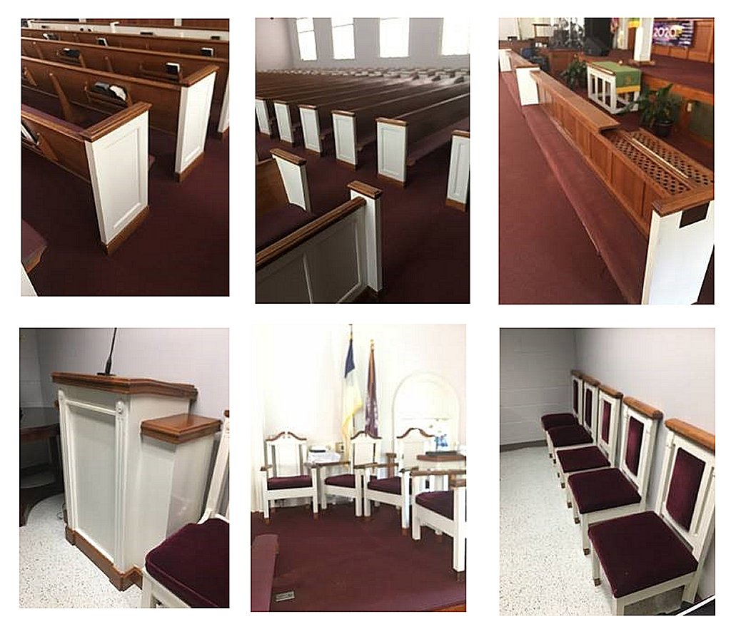 Used Pews for Sale by a church. Free Listings Summit Seating For