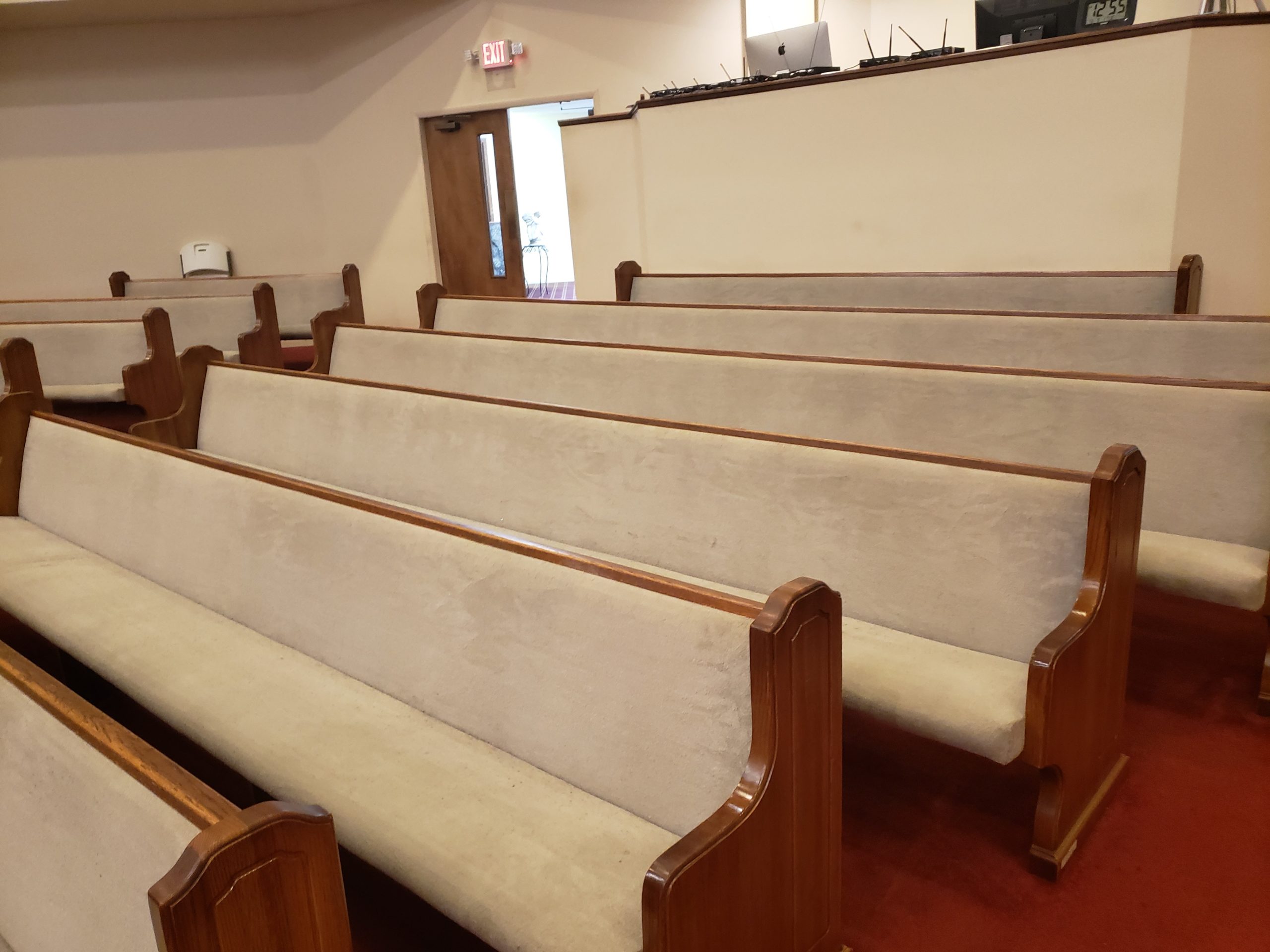 Used Pews for Sale by a church. Free Listings Summit Seating For