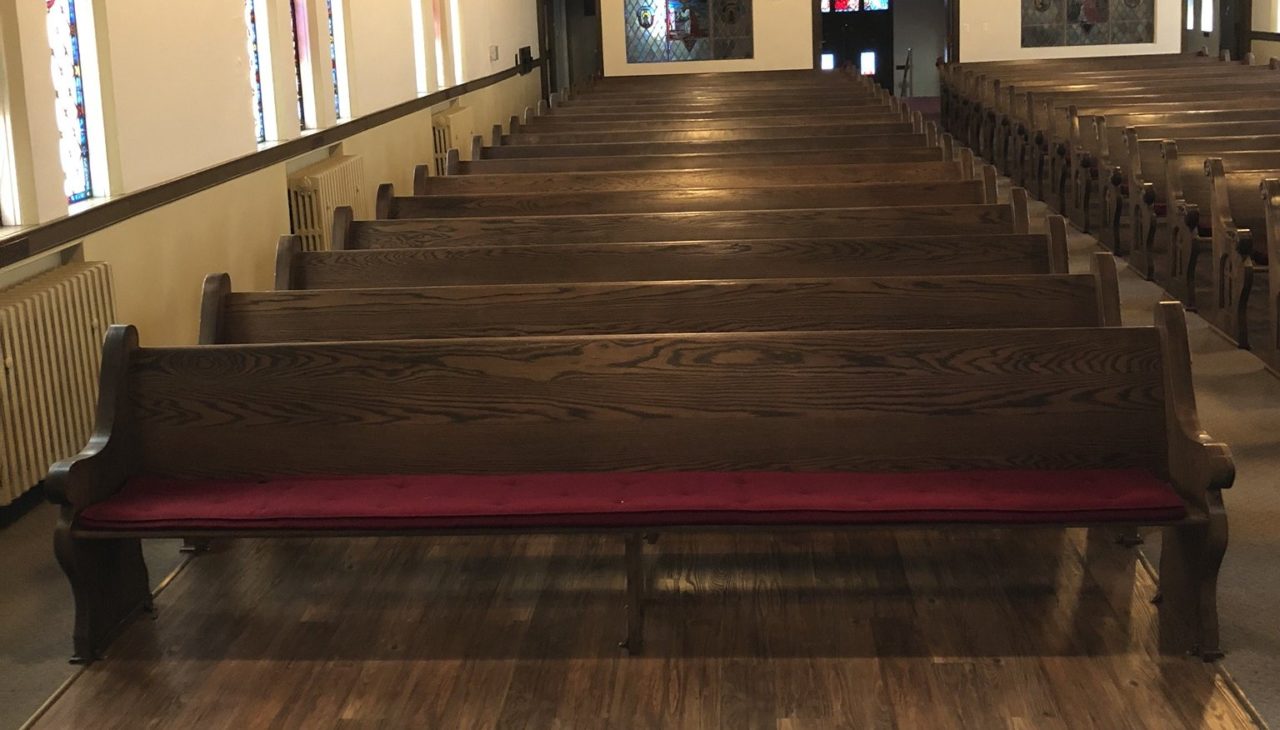 Used Pews for Sale by a church. Free Listings Summit Seating For