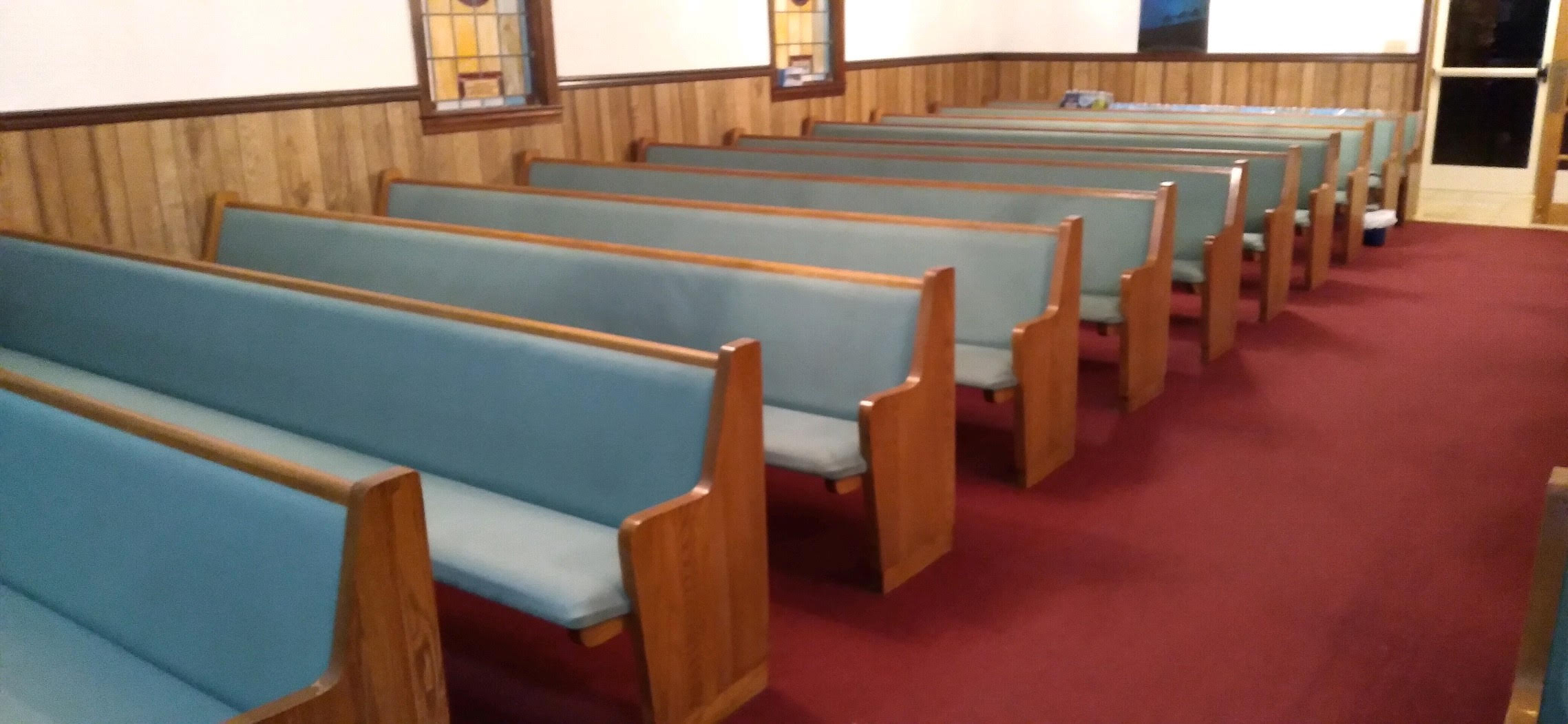 Used Pews for Sale by a church. Free Listings Summit Seating For