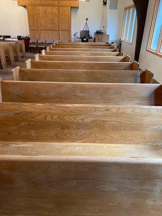 Used Pews for Sale by a church. Free Listings Summit Seating For
