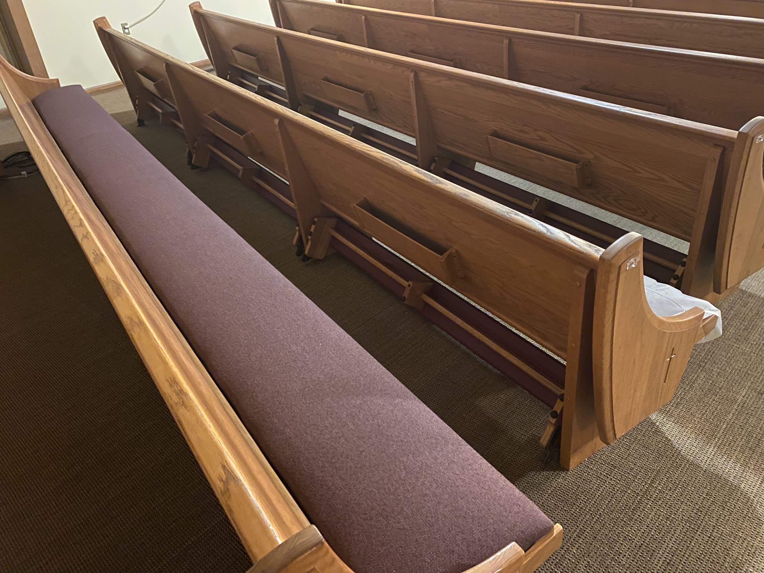 Used Pews for Sale by a church. Free Listings Summit Seating For