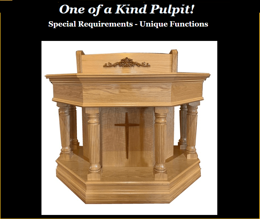 Image2 Summit Seating For Church Pulpits, Pews, Clergy Chairs