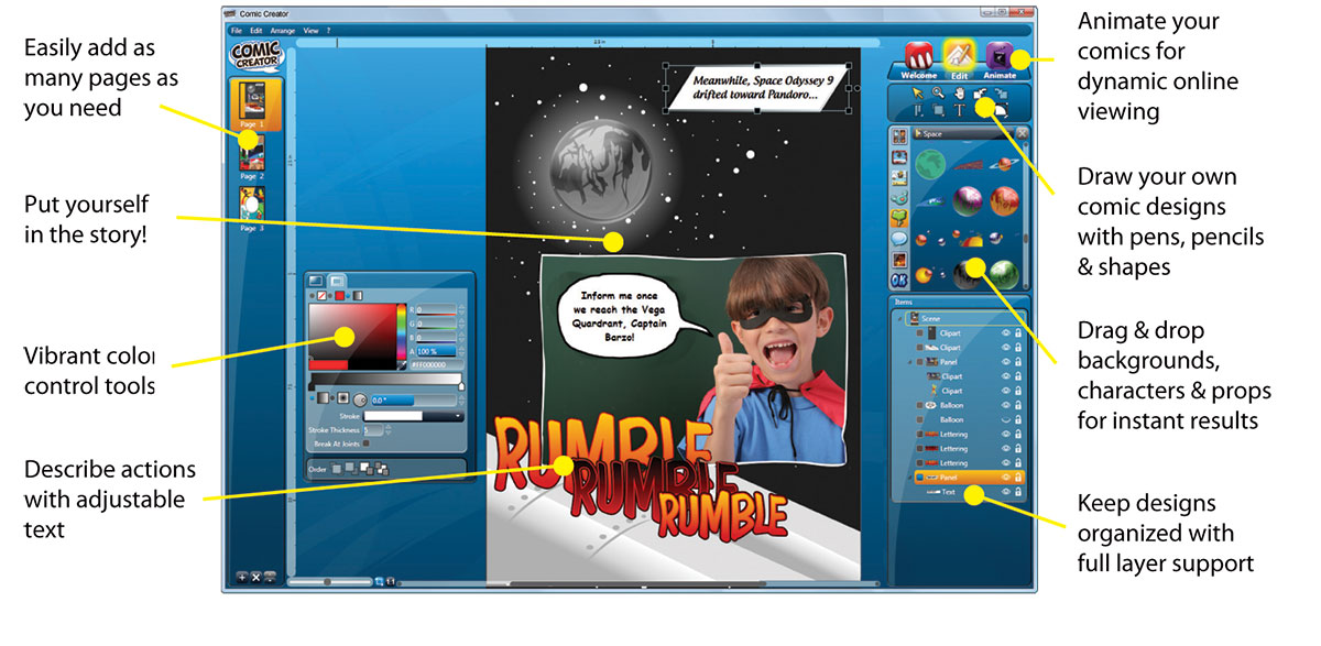 Comic Creator Studio Make Your Own Comics Right Now