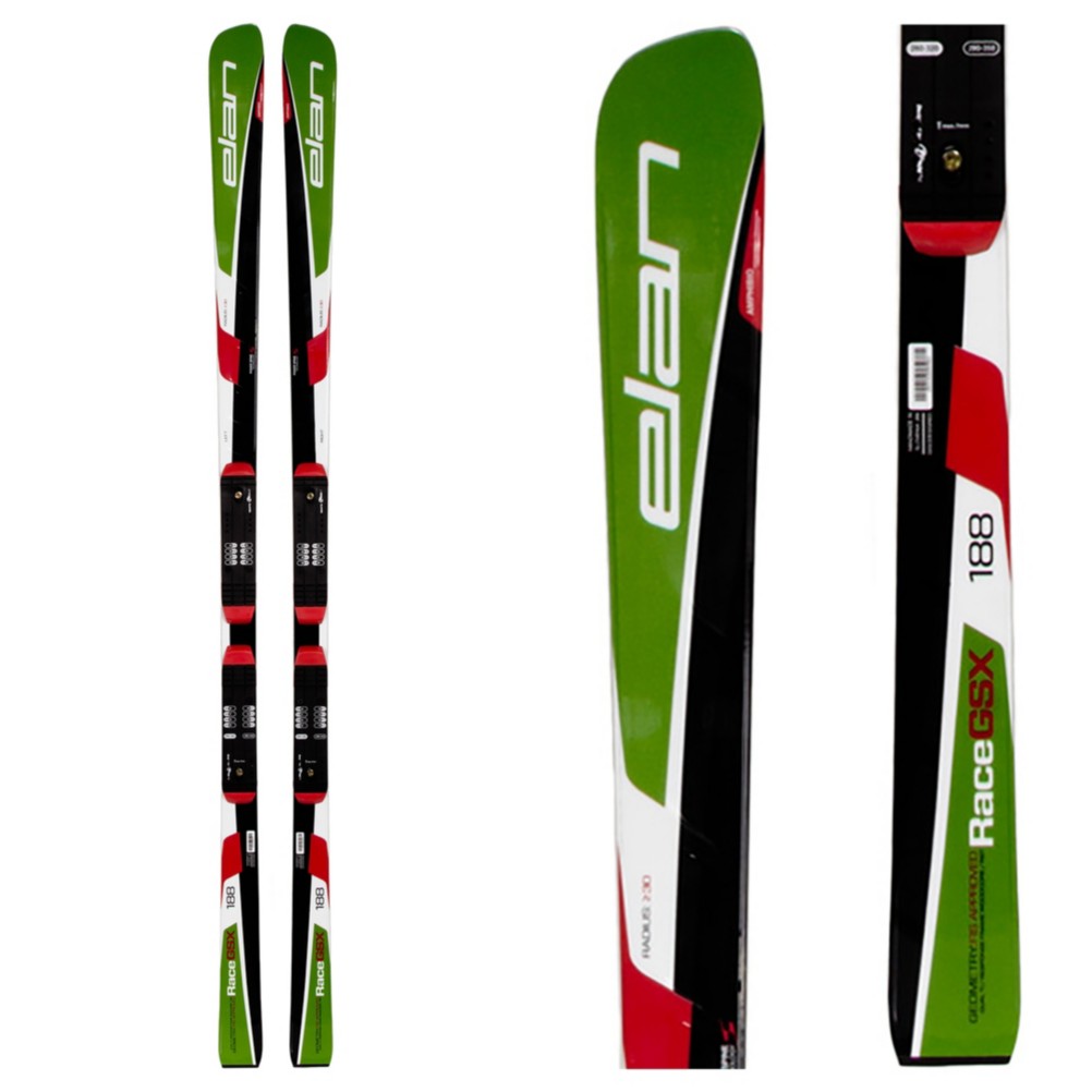 Elan SLX Team Plate Race Skis with Head FreeFlex 11 Bindings UltraRob