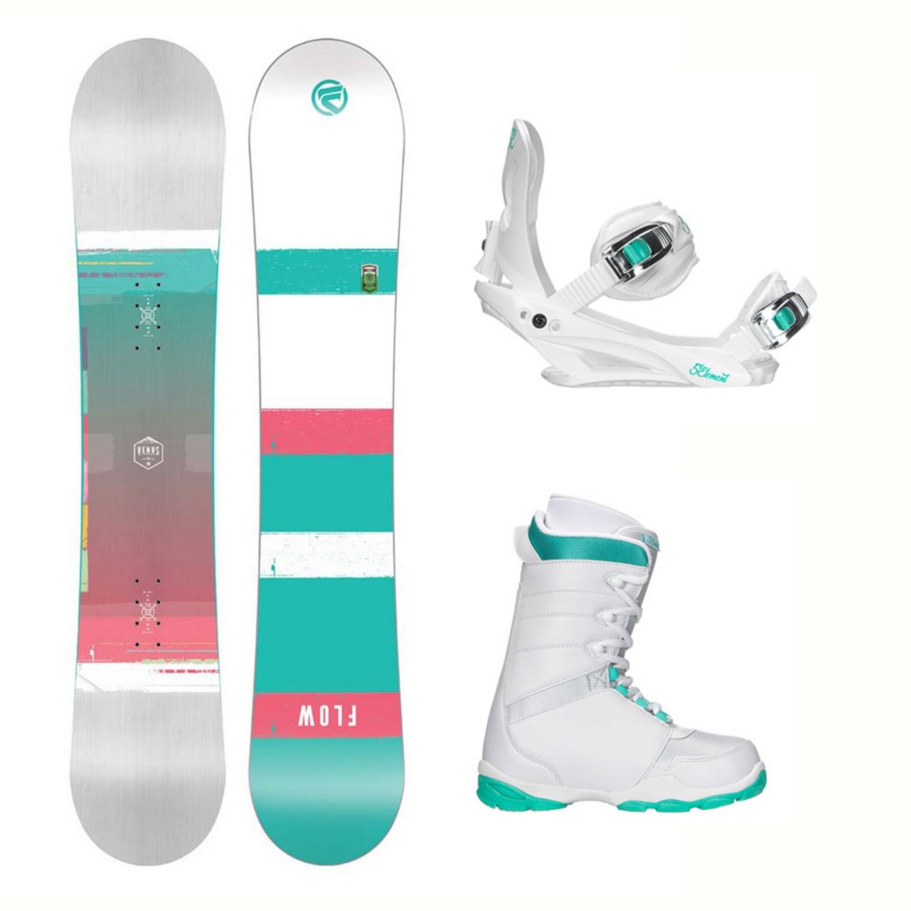 Flow Venus L1 Two Womens Complete Snowboard Package 2018