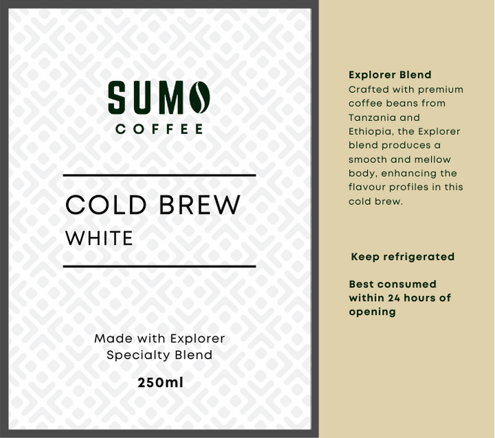 White Cold Brew Sumo Coffee Premium Coffee Beans