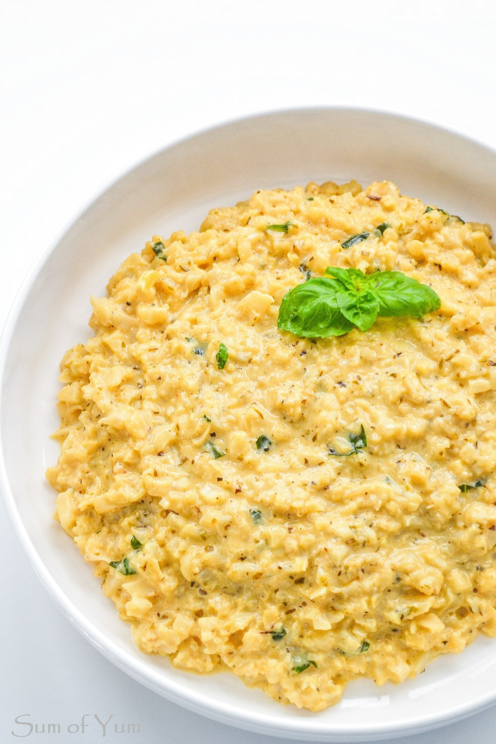 Creamy Cauliflower Risotto Sum of Yum