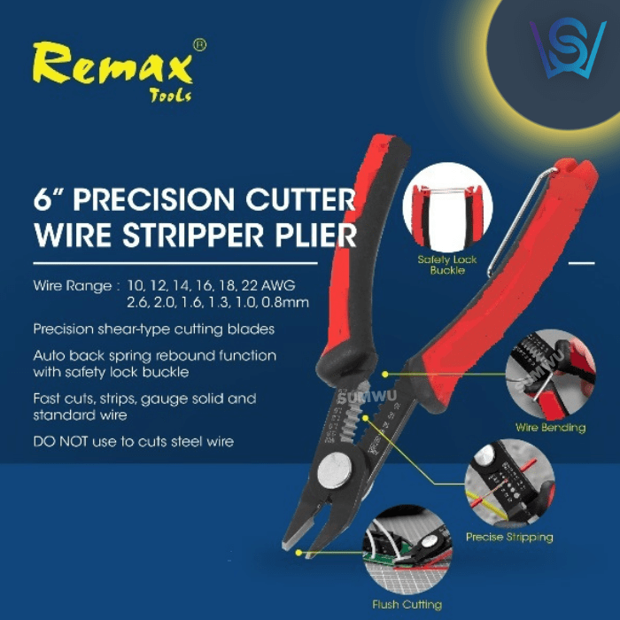 REMAX PRECISION CUTTER WIRE STRIPPER 6'' Sumwu Concept