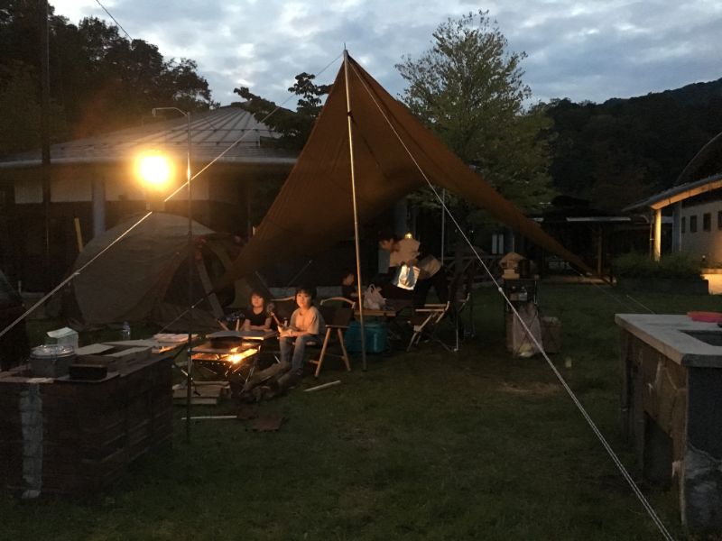 【キャンプ】緑水湖オートキャンプ場でファミリーキャンプ（14回目）～鳥取県西伯郡南部町にある初心者向けキャンプ場 チェック社長の鞆・福山