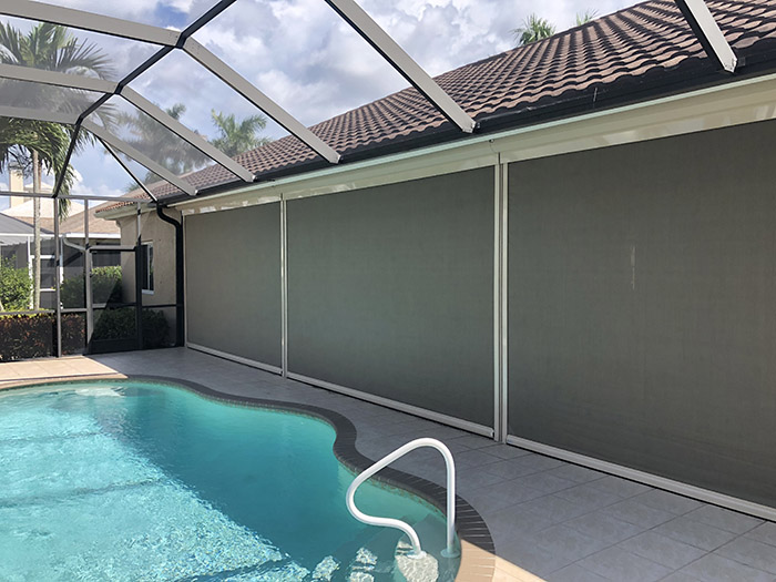 Retractable Hurricane Screens Fabric Screens Solar Screen