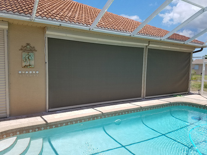 Retractable Hurricane Screens Fabric Screens Solar Screen