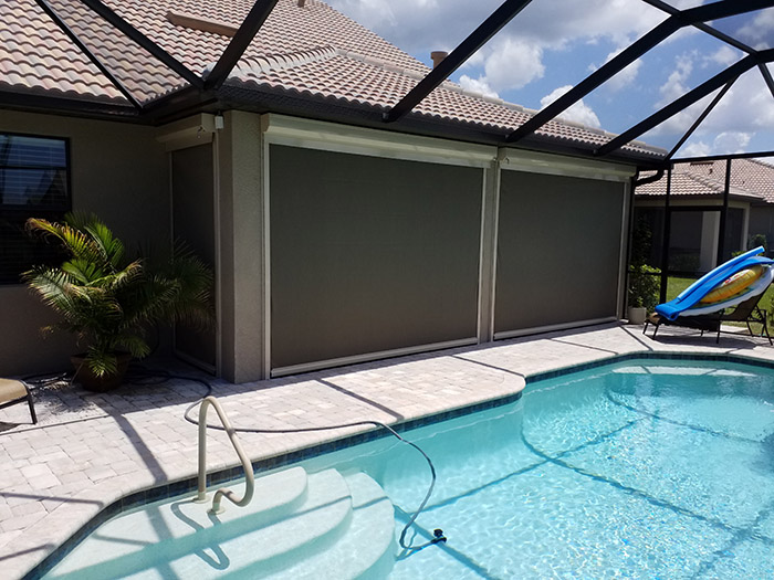 Retractable Hurricane Screens Fabric Screens Solar Screen