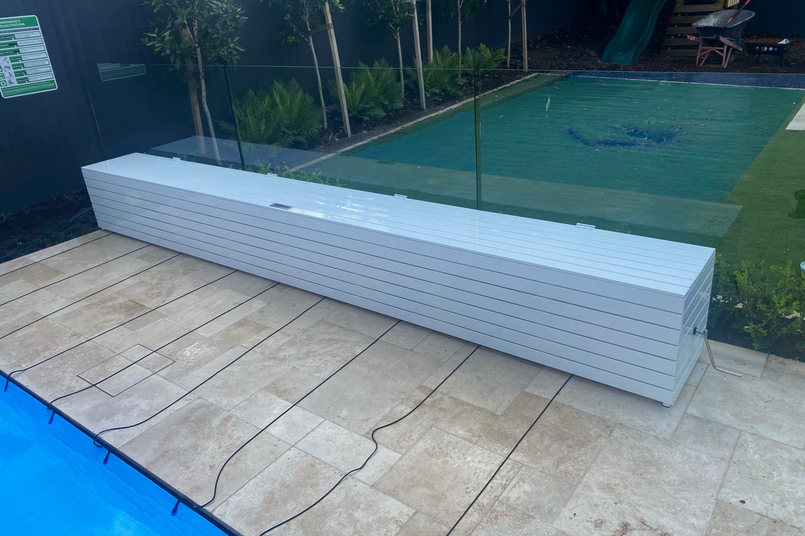 DDT Bench/Box Roller Sunbather Solar Pool Heating Covers & Rollers