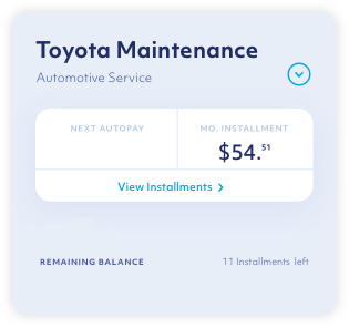 Sunbit — Pay over time on what you need
