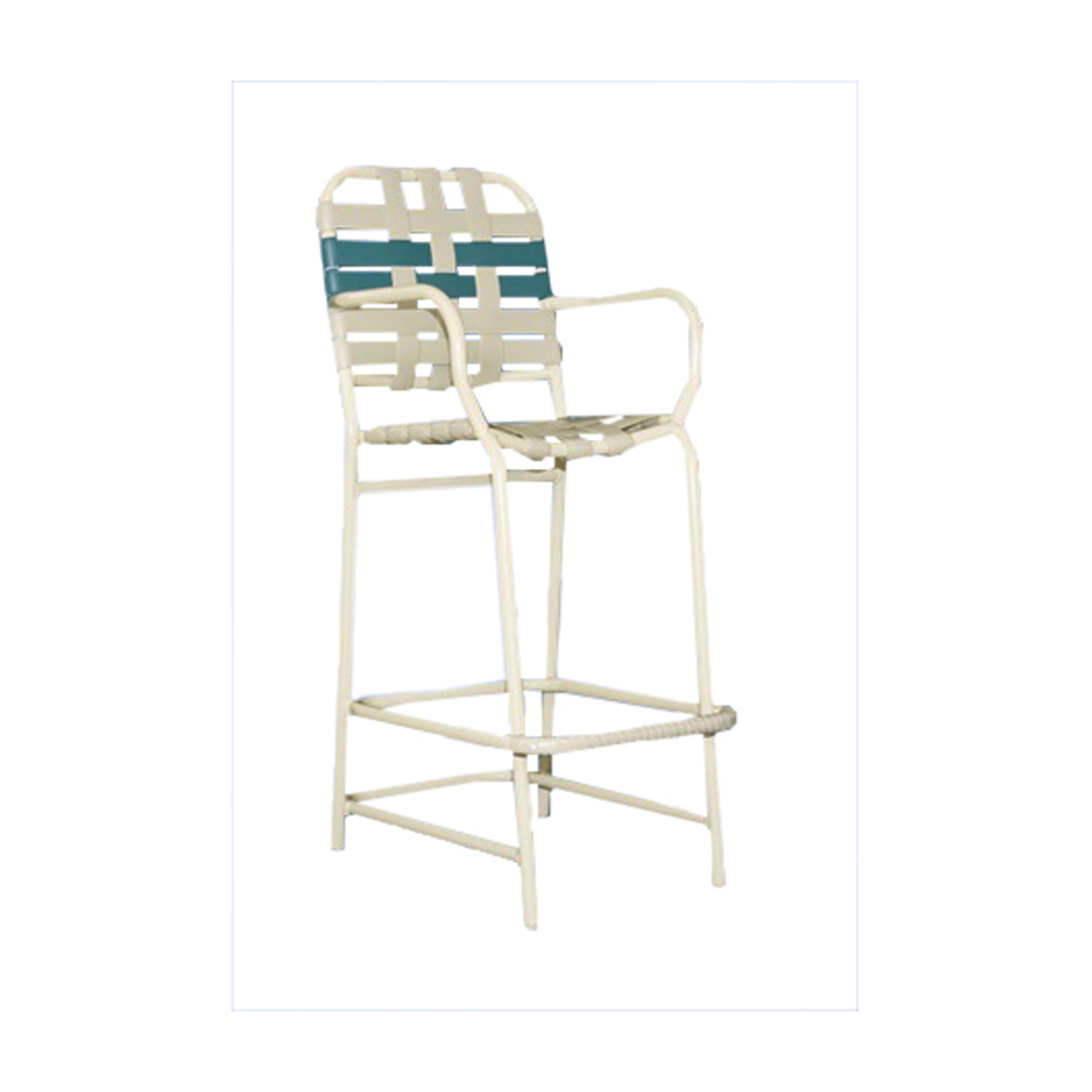 Belize Cross Strapped Bar Chair Sunbrite Outdoor Furniture