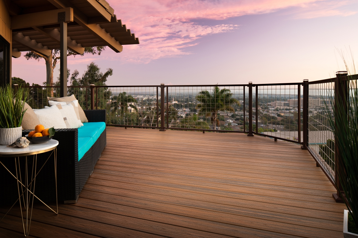 Trex Decking Cost and Budget Sunburst Deck