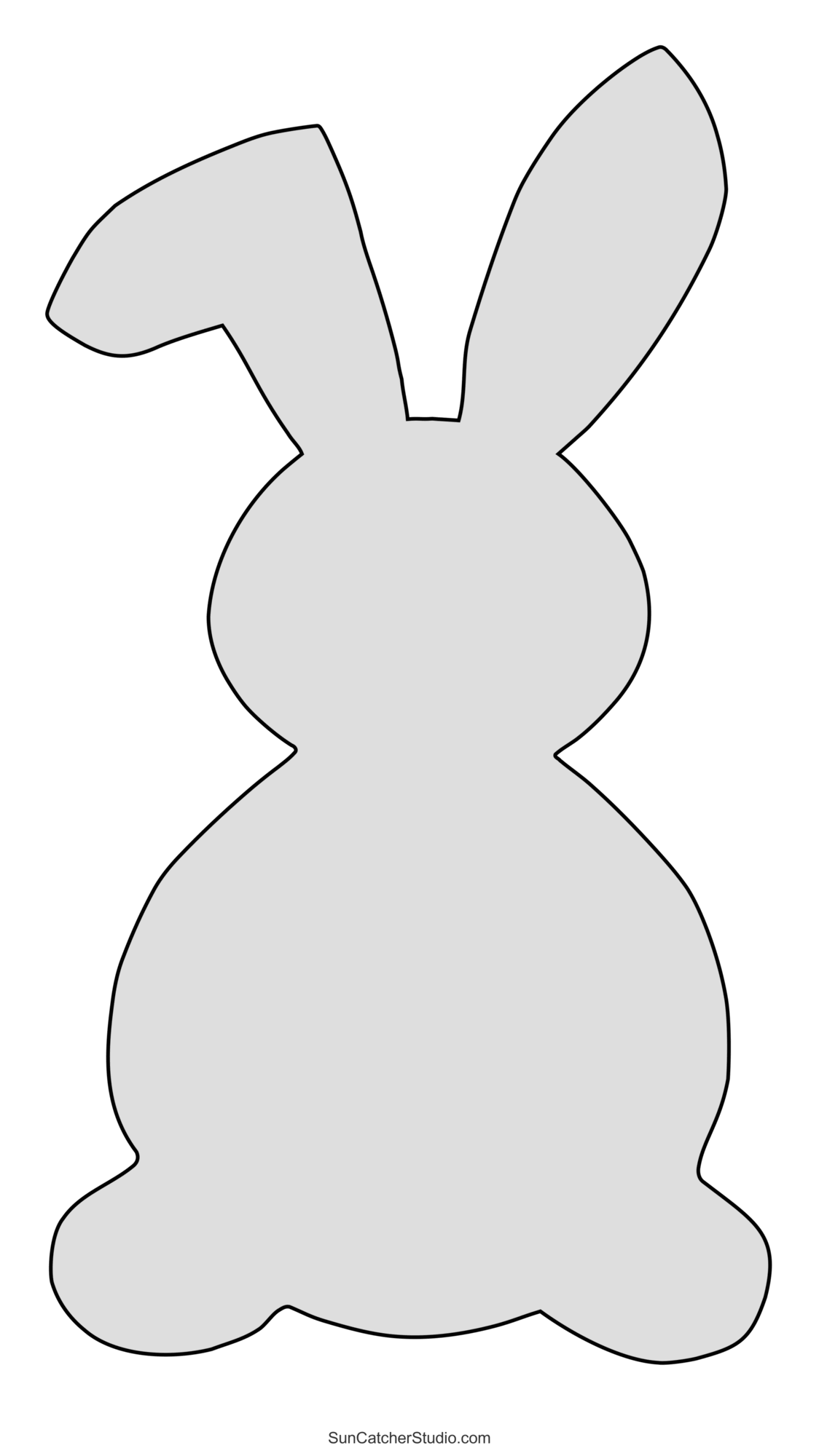 Easter Clip Art Patterns (Egg and Bunny Stencils) – Free Printables