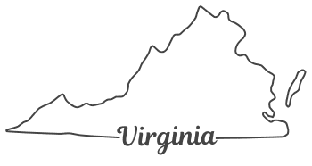 Virginia – Map Outline, Printable State, Shape, Stencil, Pattern – Free