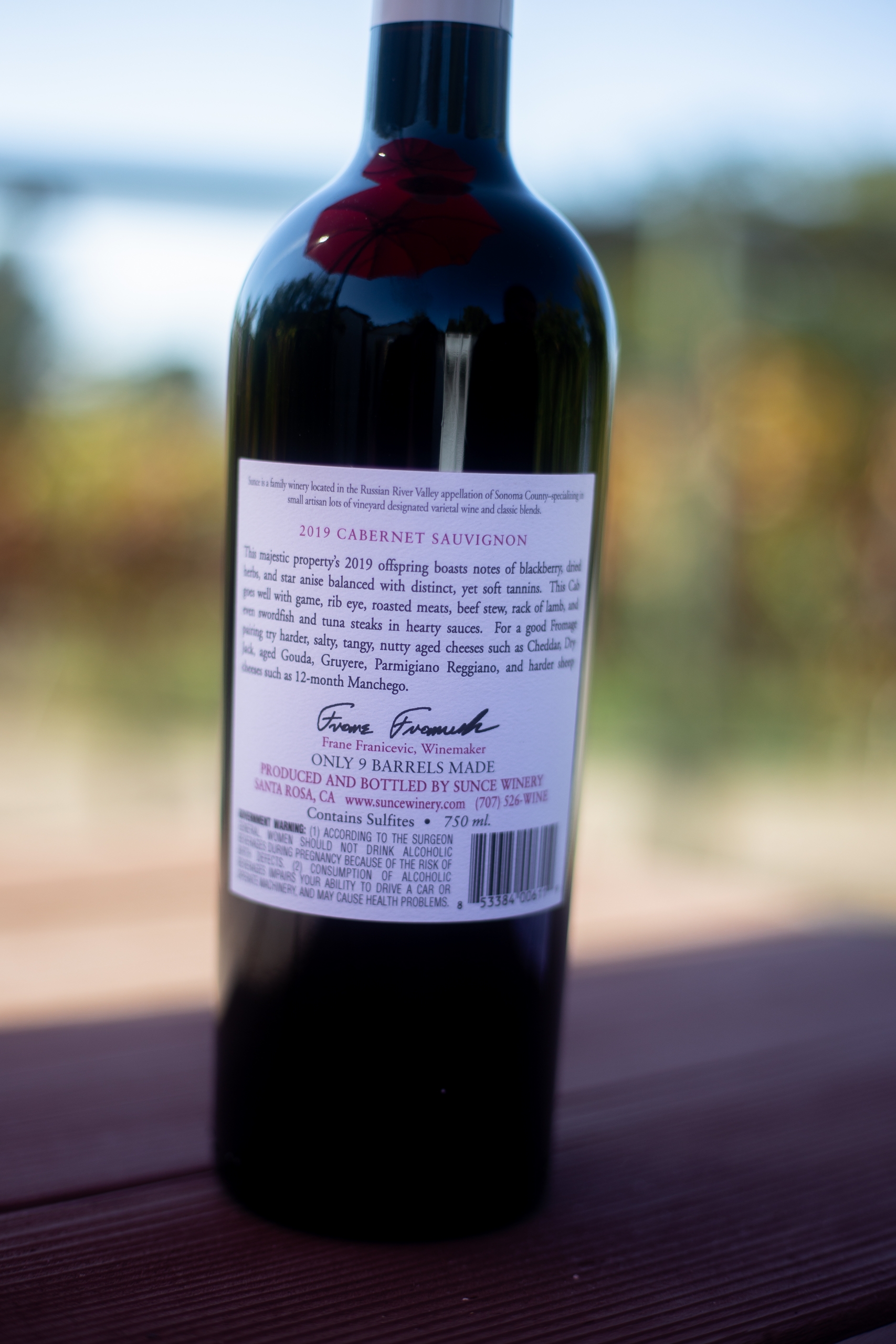 2019 Sauvignon, Atwood Ranch Sunce Winery