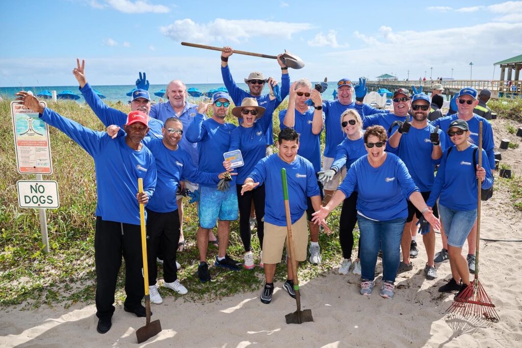 Sunshine Cleaning Systems Management Team Adopts a Dune in Lauderaleby