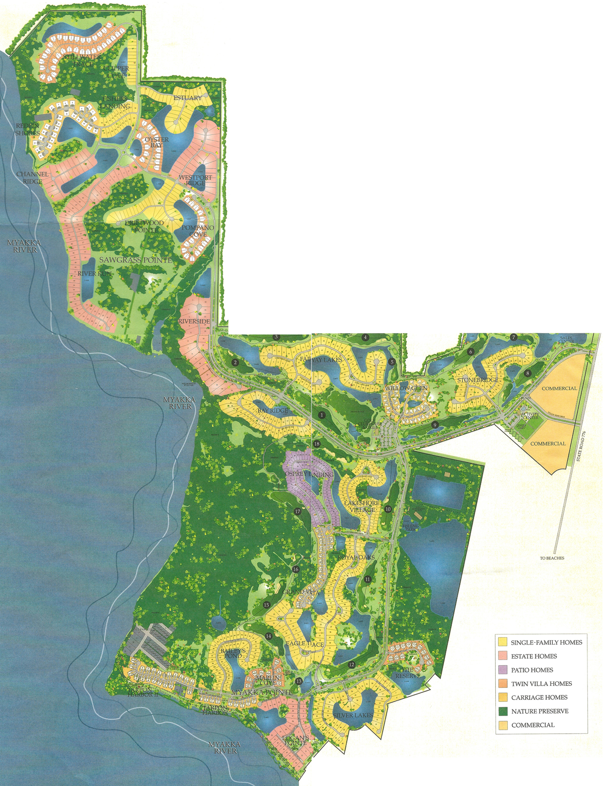 Map of Riverwood in Port Charlotte, FL Southwest FL Real Estate