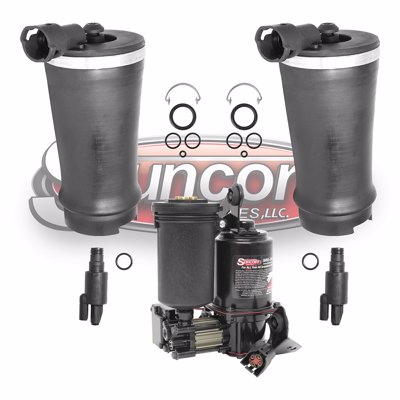 Air Suspension Air Springs, Compressor & Solenoids Kit Rear Pairs Lincoln Blackwood