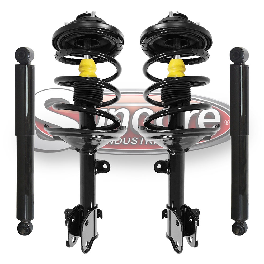 Front Quick Complete Strut Assemblies & Rear Shock Absorbers Bundle