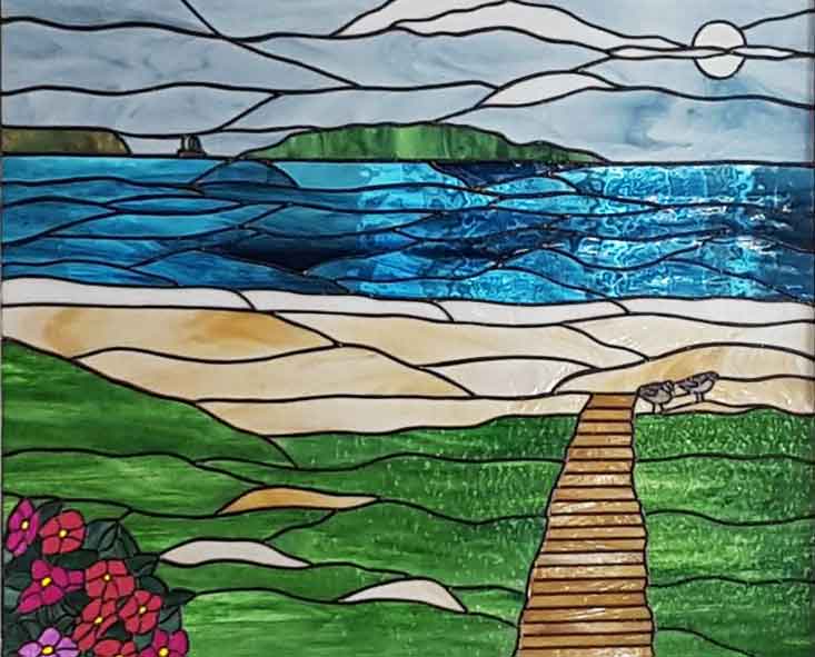 Stained Glass Art Studio, Saco Maine, Glass Fusing, Lampworking