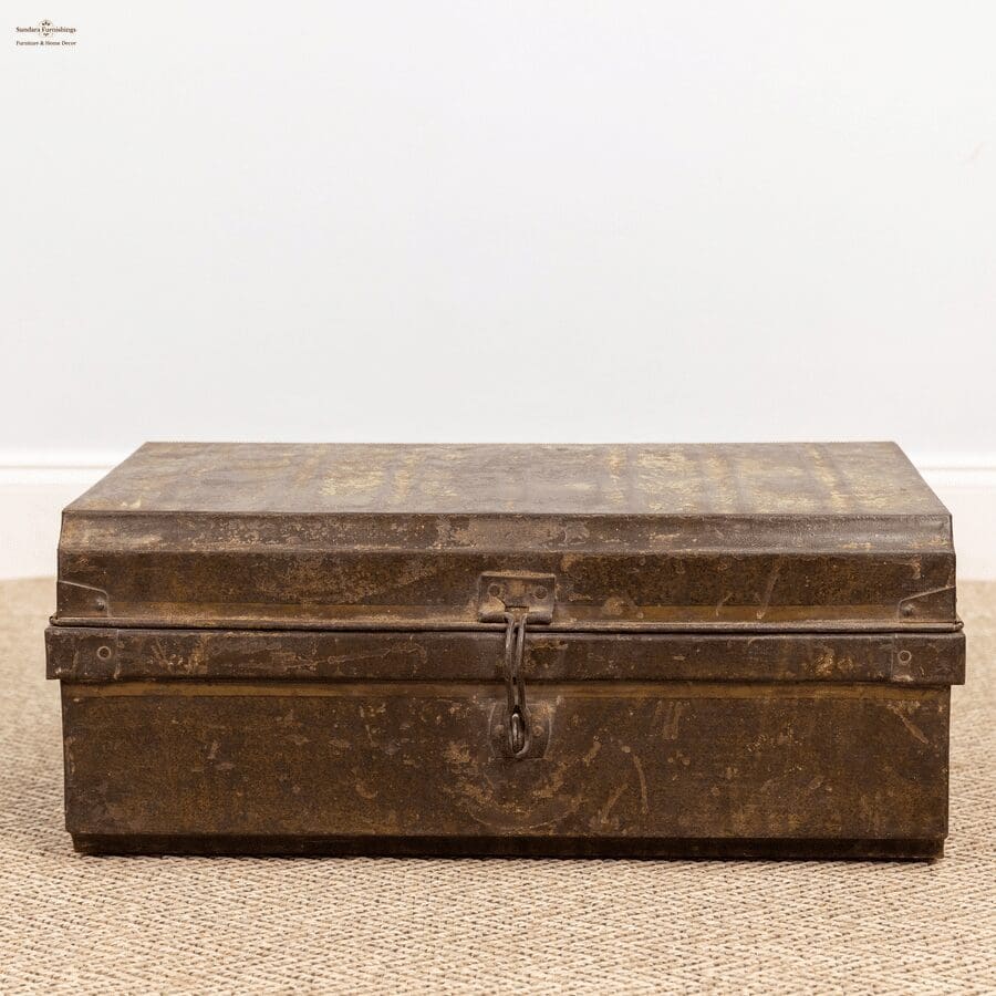 Unique Collectible Bygone Age Vintage Metal Suitcase. Each Case is 1 of